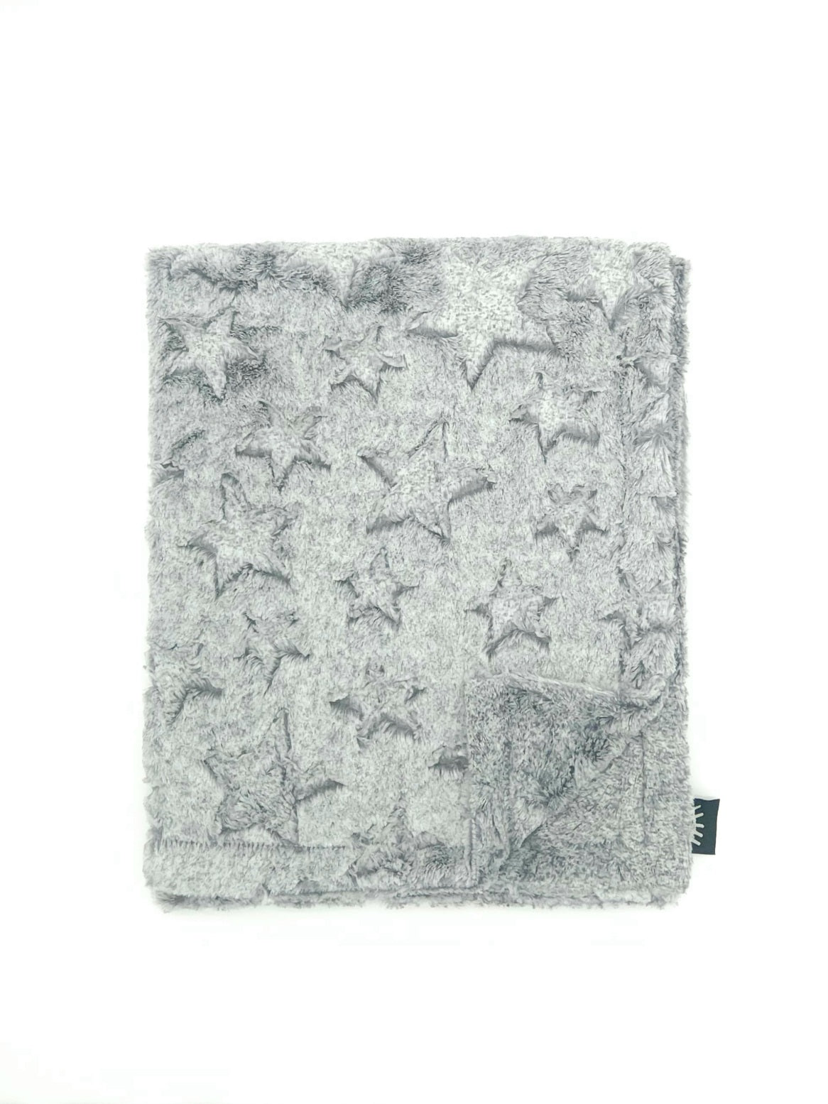 Stars Grey Minky Blanket