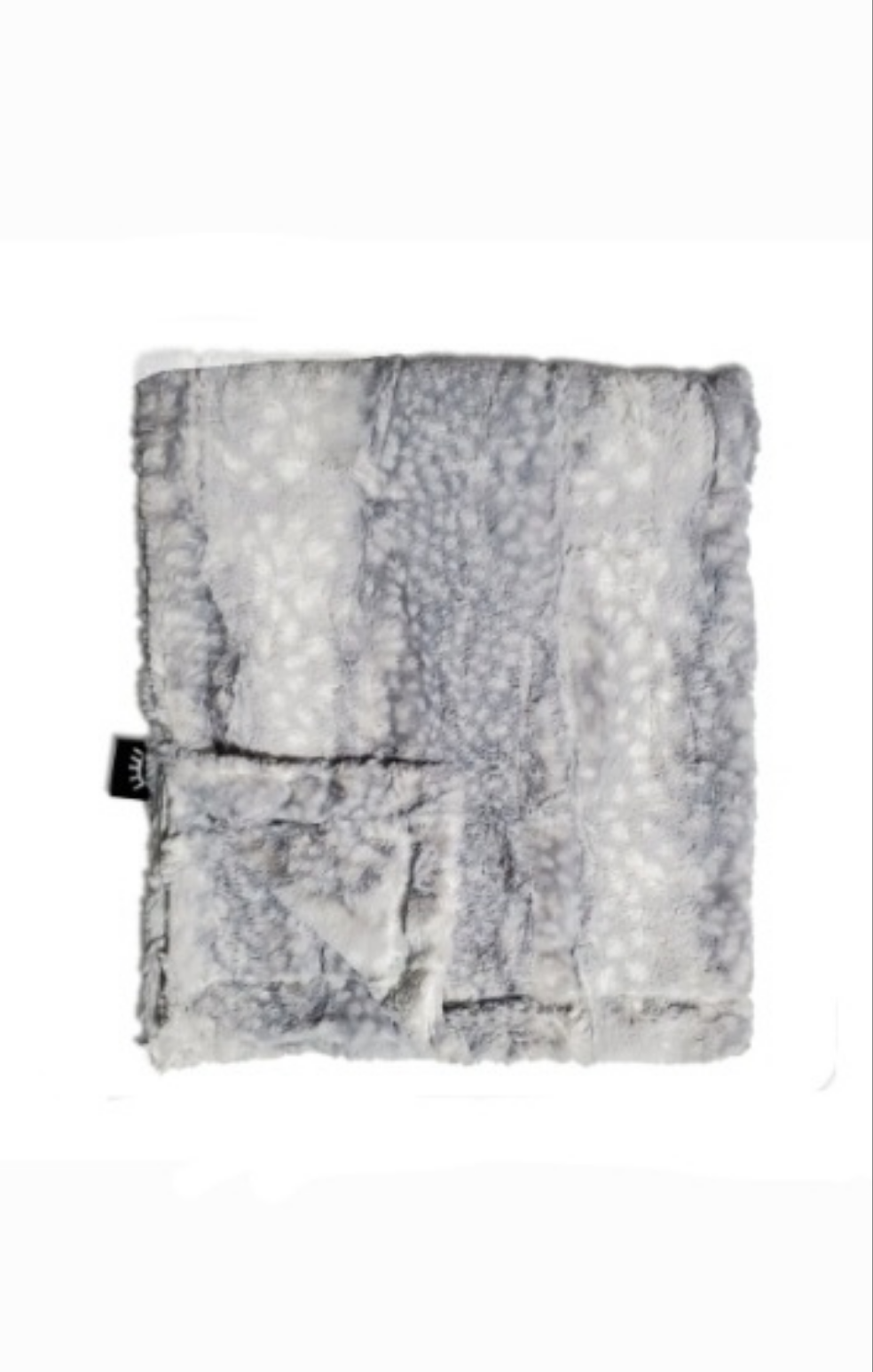 Cibirian Leopard Grey Minky Baby Blanket