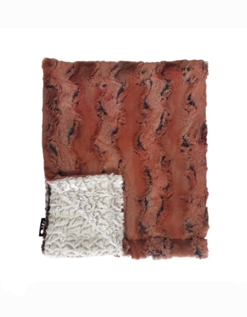Burnt Rust Minky Blanket