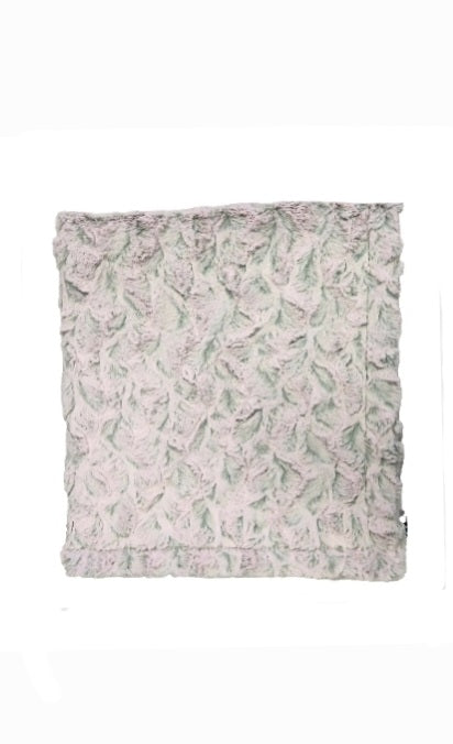 Princess Mauve Silver Minky Blanket