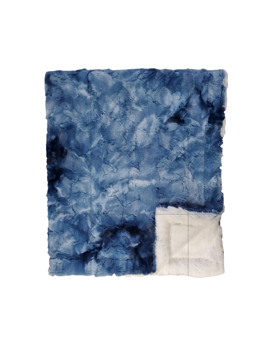 Galaxy Jeans Cream Minky Blanket