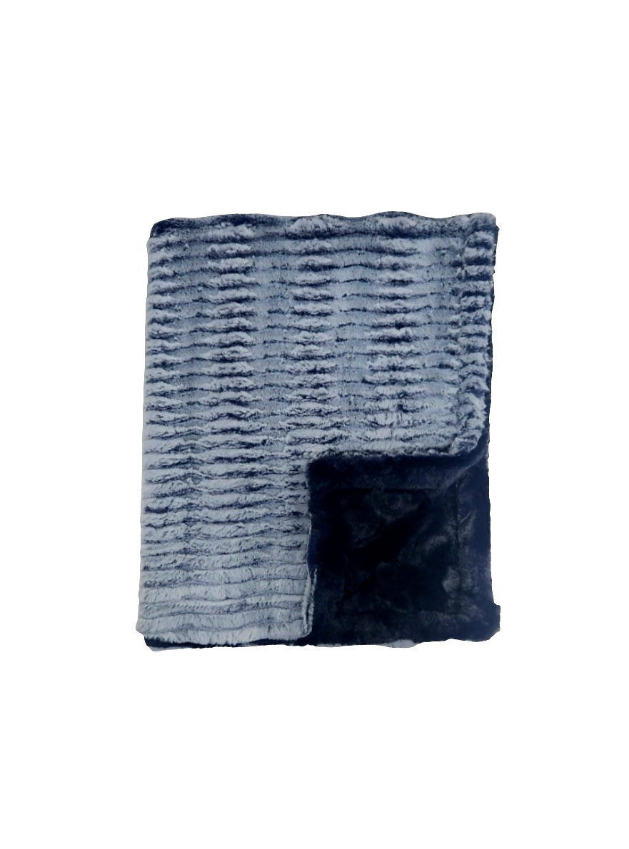 Ziggy Navy Minky Blanket