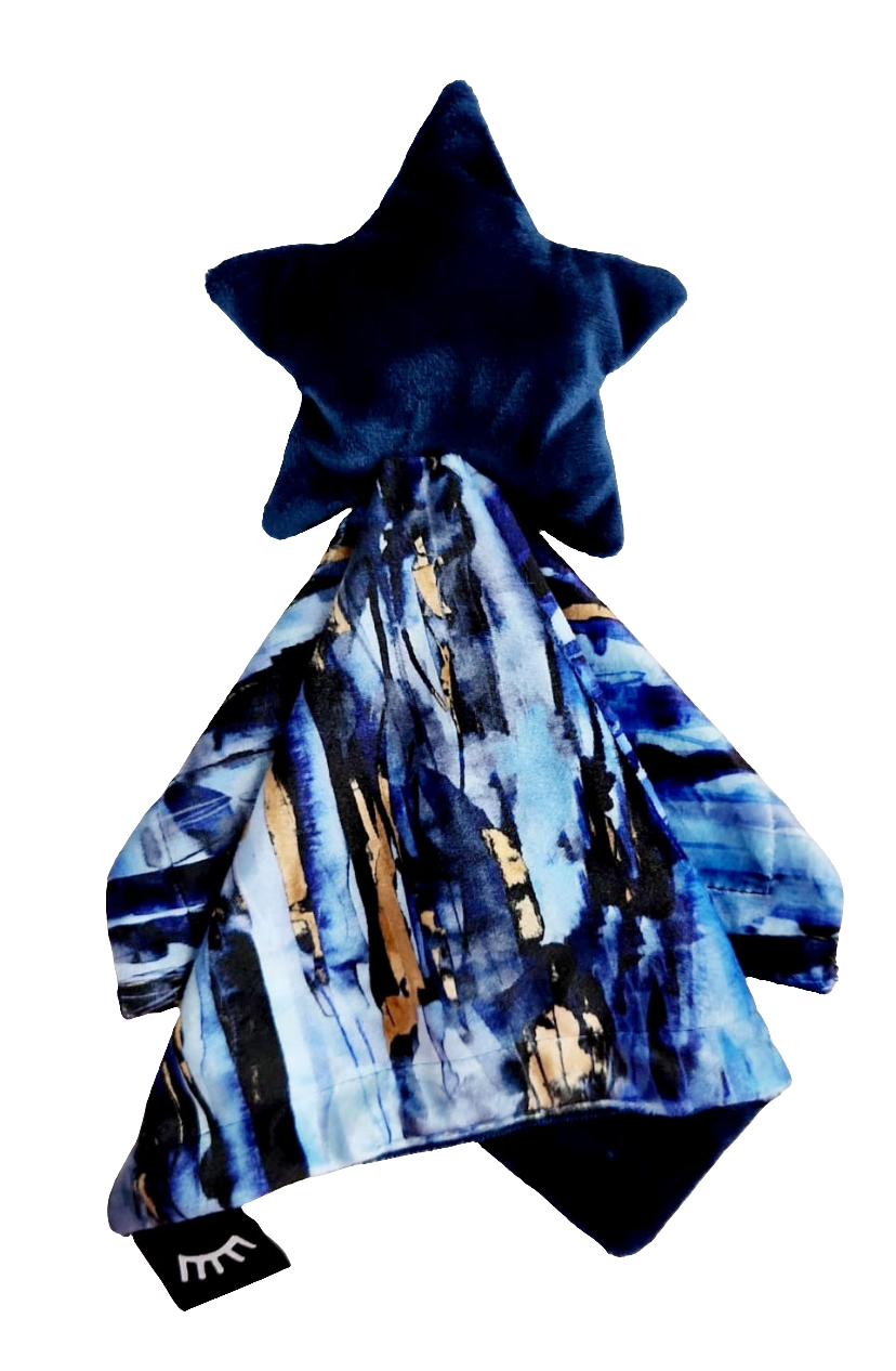 Abstract Navy Star Lovey
