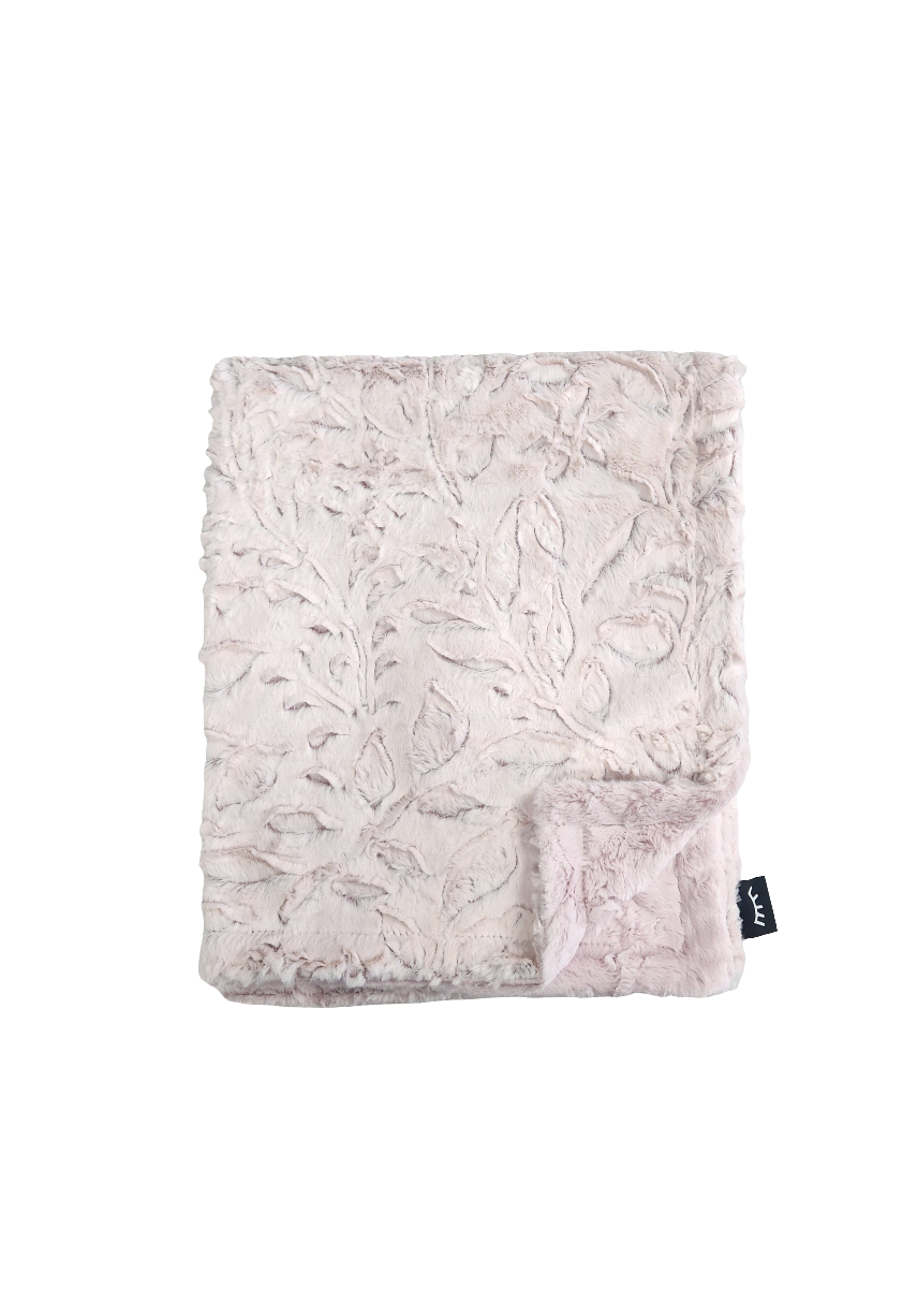 Poppy Mauve Minky Blanket