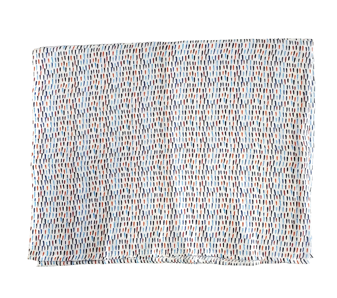 SAMPLE - RainDrops Cotton Muslin Swaddle (Final Sale. Slightly damaged)