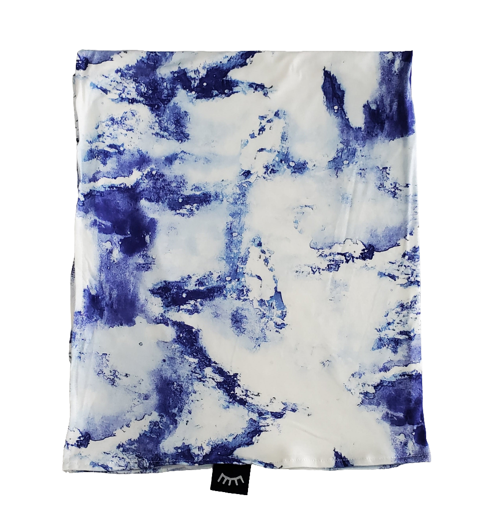 SAMPLE - Tiedye Bluebelle Bamboo Swaddle (FINAL SALE)