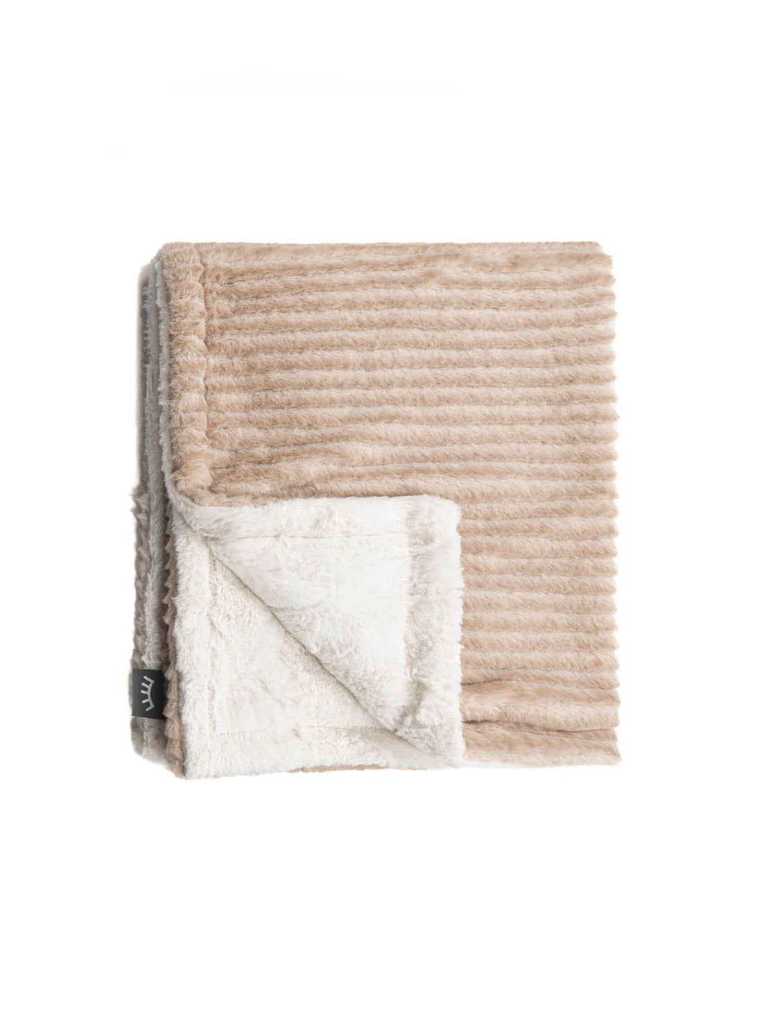 Dakota Taupe Cream Minky Blanket