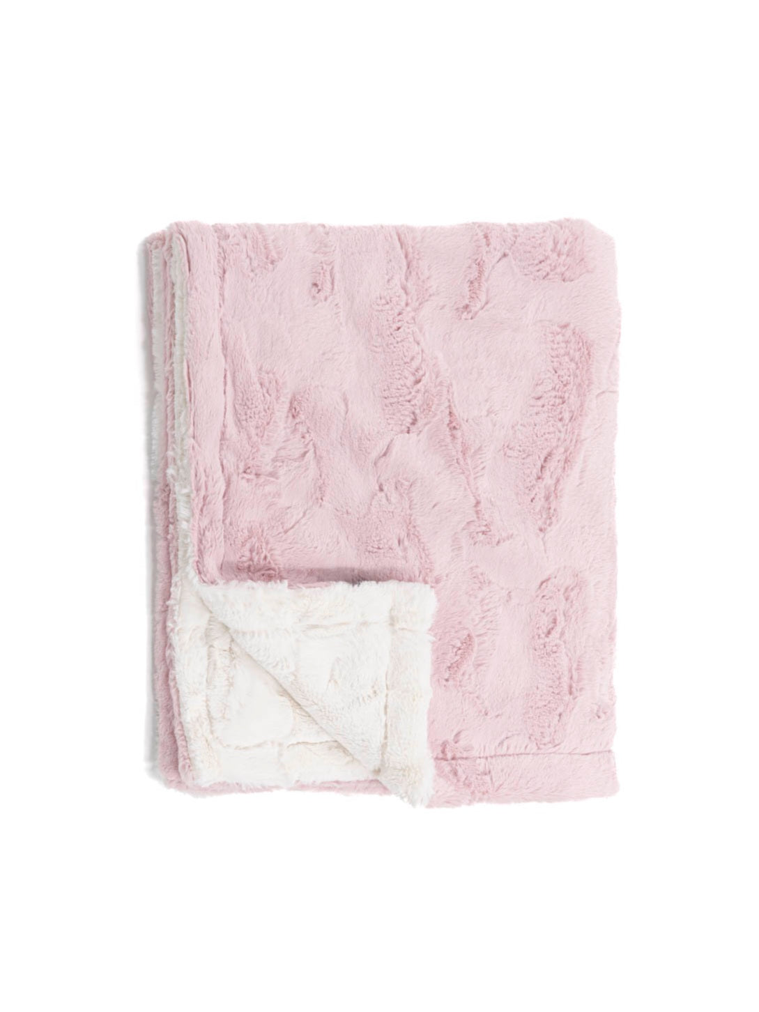 Cozy Blush Cream Minky Baby Blanket