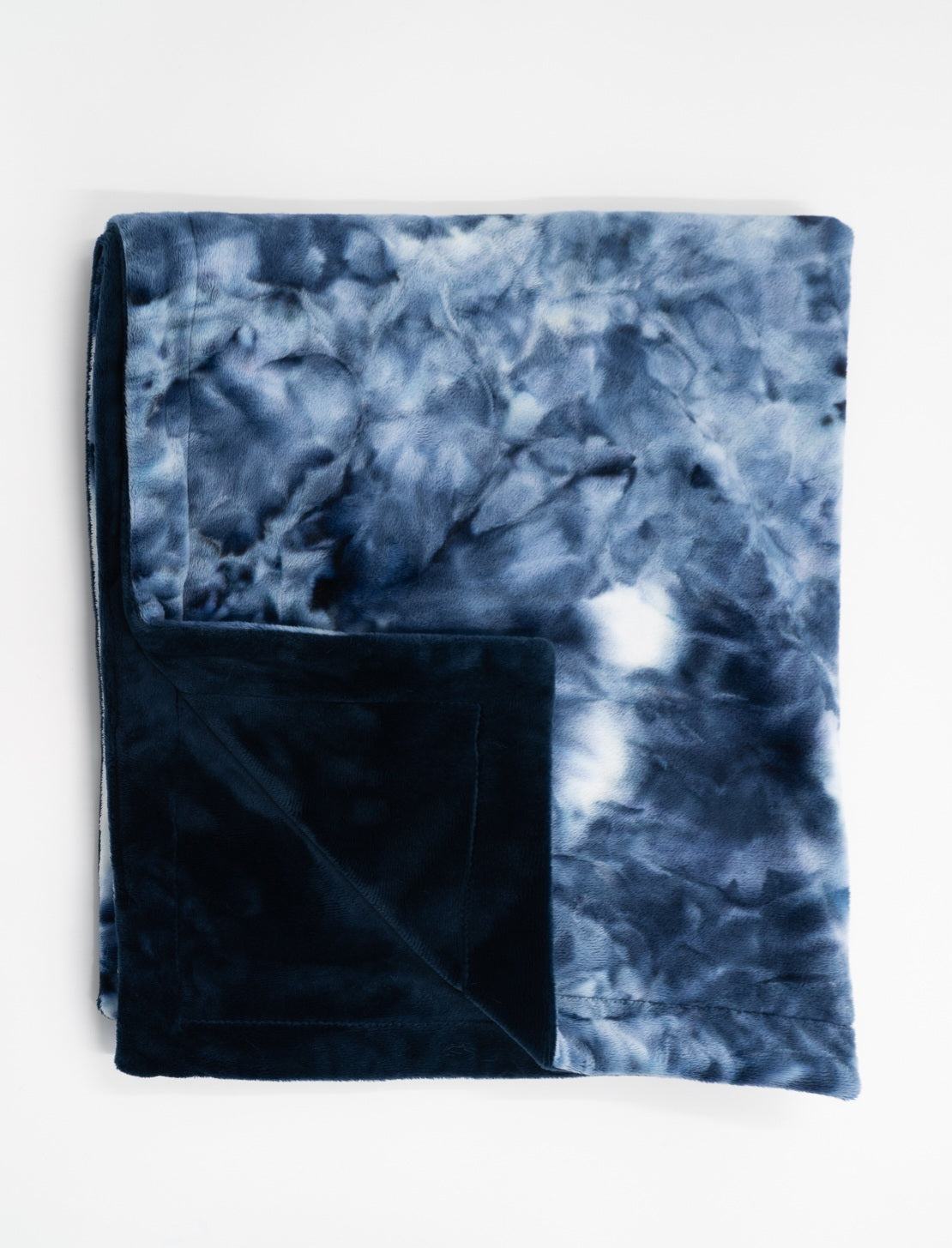 Cuddle Tiedye Navy Minky Baby Blanket
