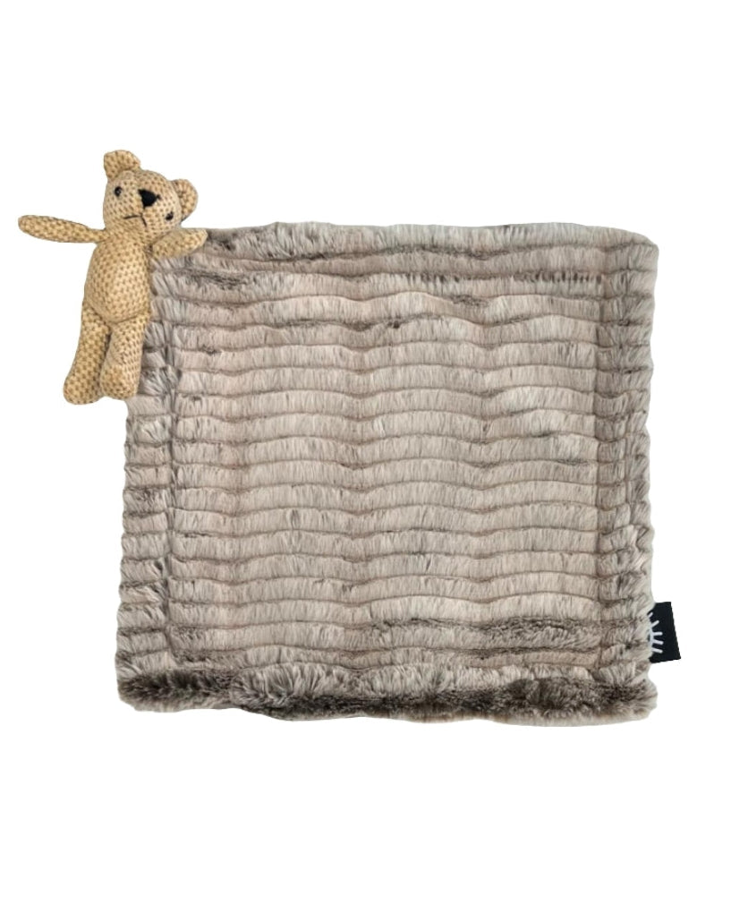 Ziggy Latte Bear Minky Lovey