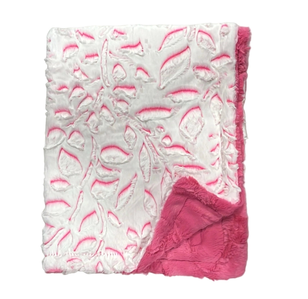 NEW Poppy Carnation Minky Blanket