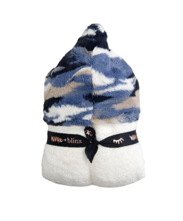 Himalayas Navy Hooded Towel