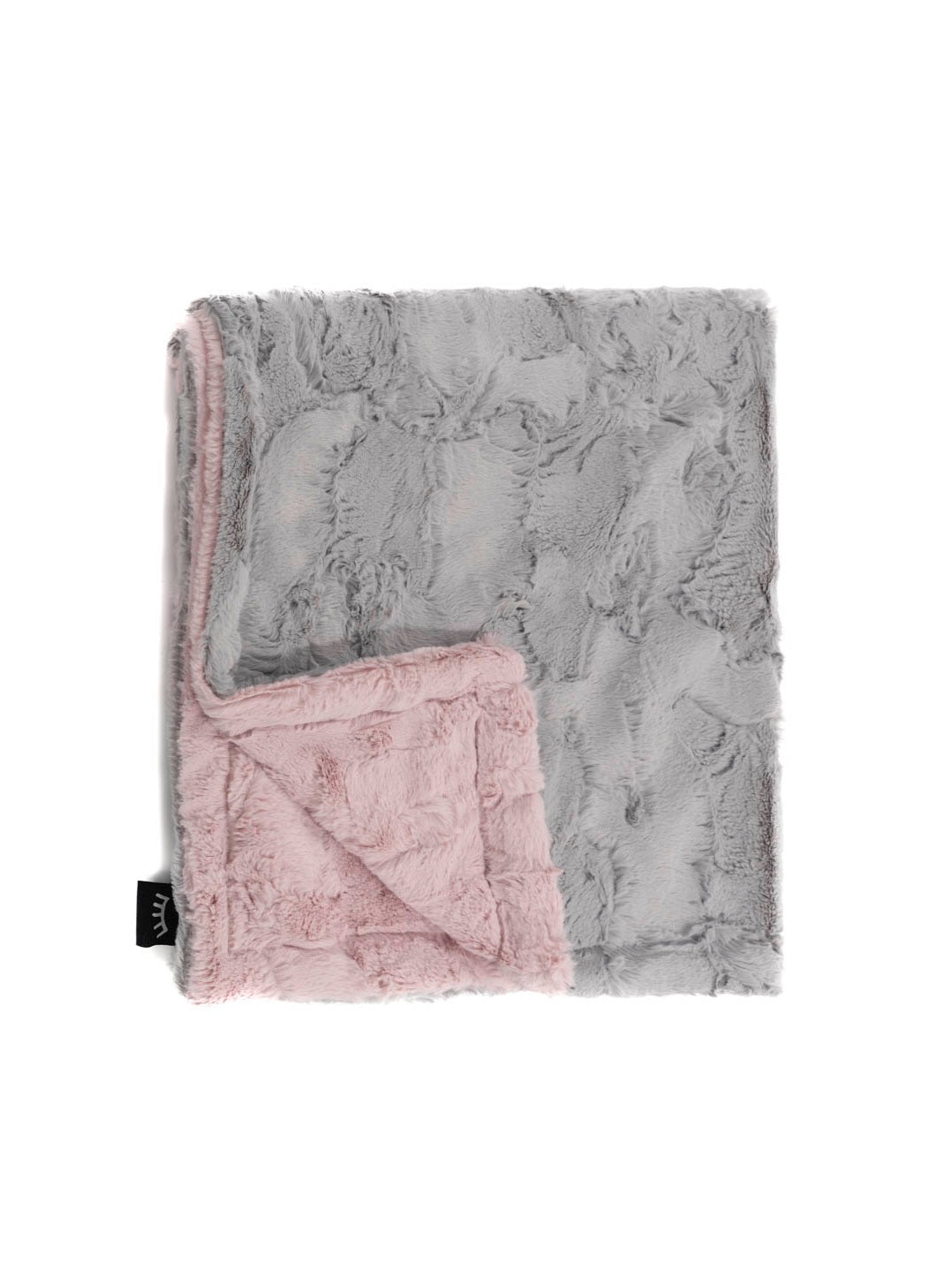 Cozy Mauve Silver Minky Blanket