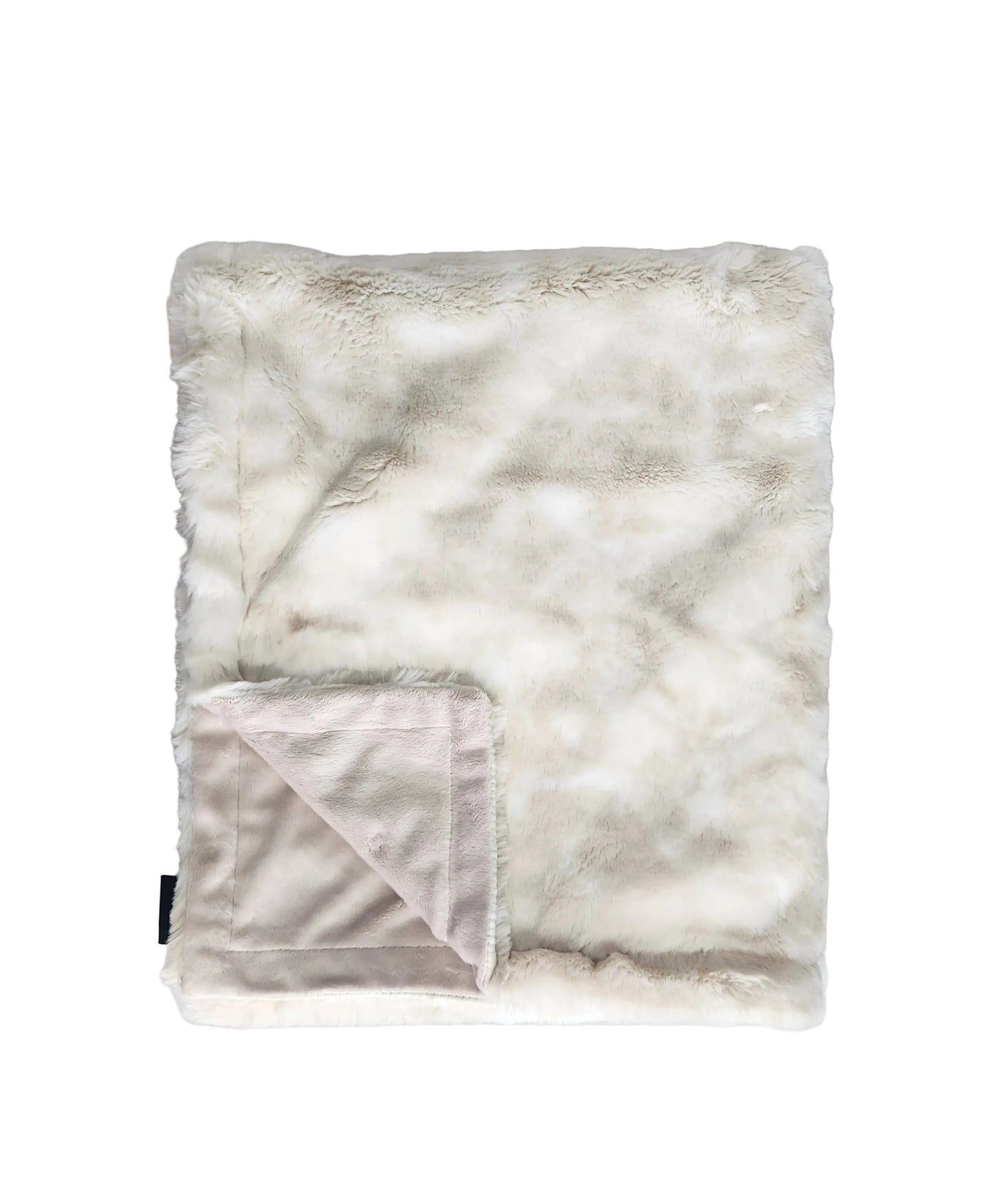 NEW Fluffy Tiedye Taupe Minky Blanket