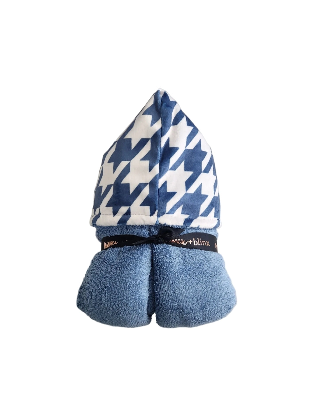 NEW Houndstooth Cobalt Hooded Towel