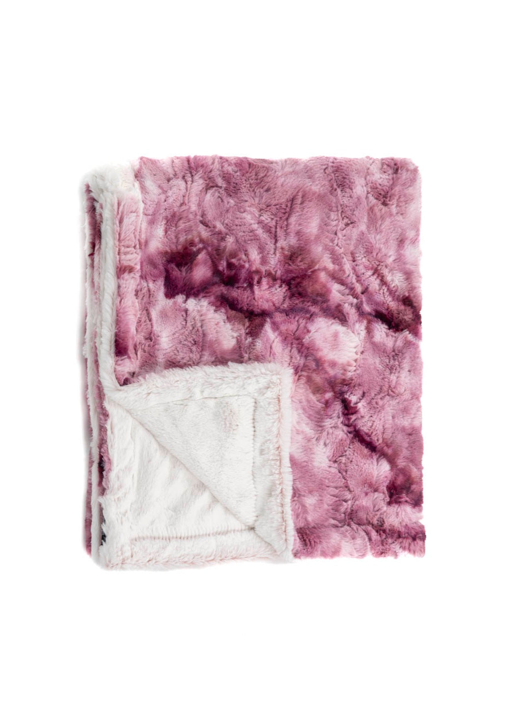 Galaxy Raspberry Minky Baby Blanket