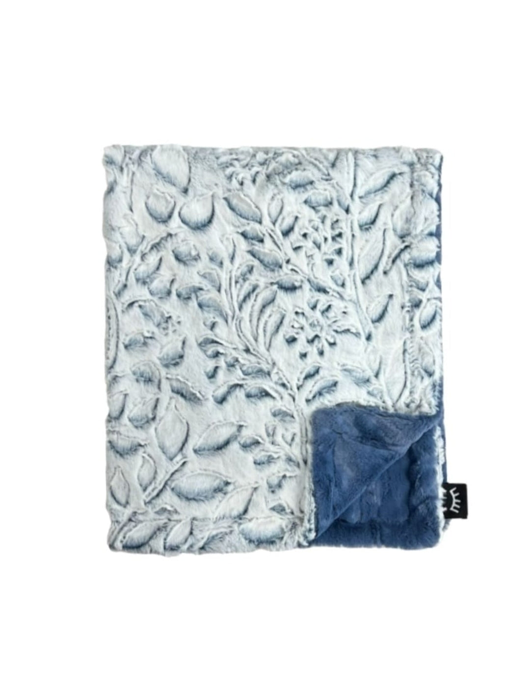 Poppy Navy Minky Blanket