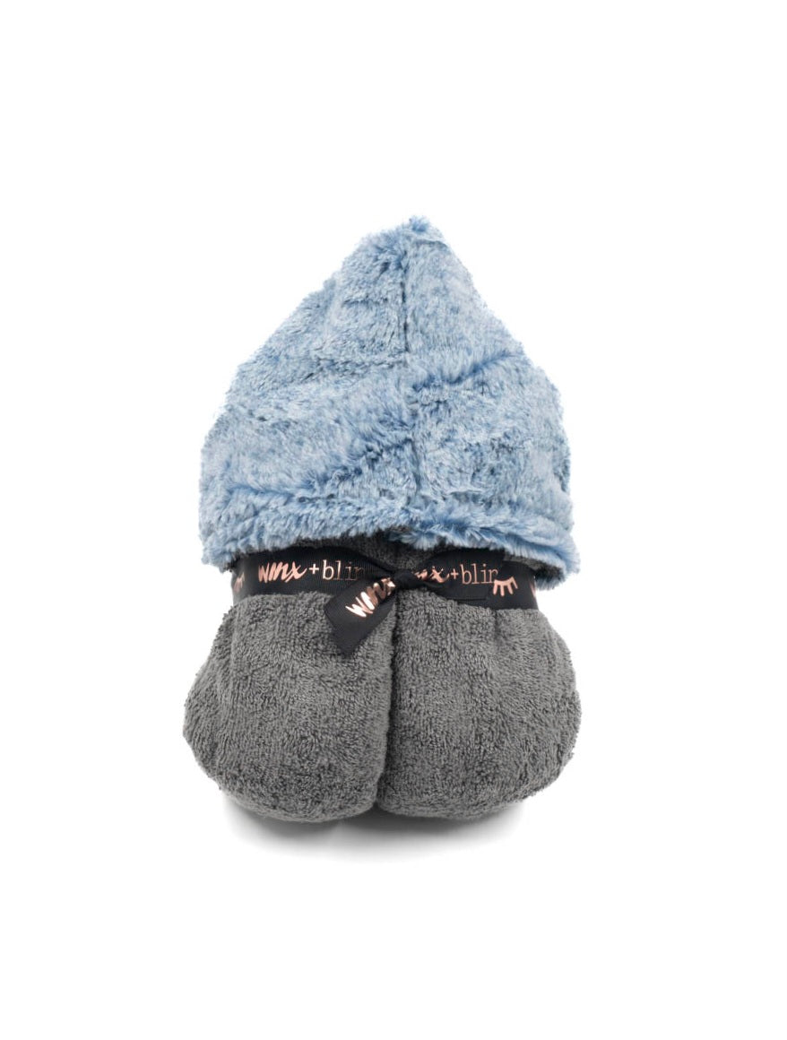 Frosted Sky Grey Hooded Towel