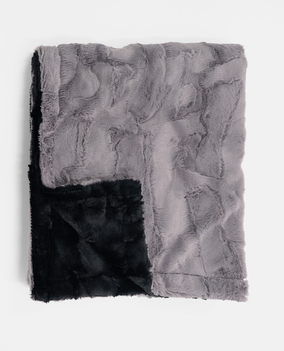 Cozy Charcoal Black Minky Baby Blanket
