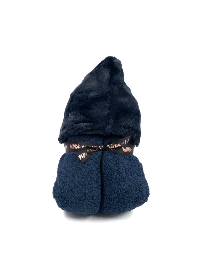 Cozy Navy Hooded Towel