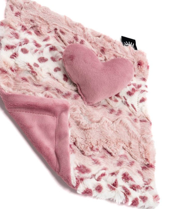 Nature Mauve Heart Minky Lovey