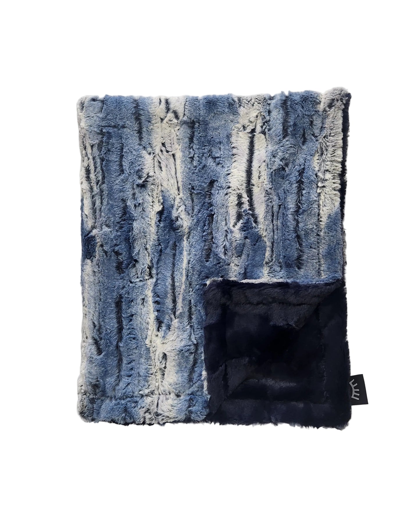 Ombre Navy Minky Blanket