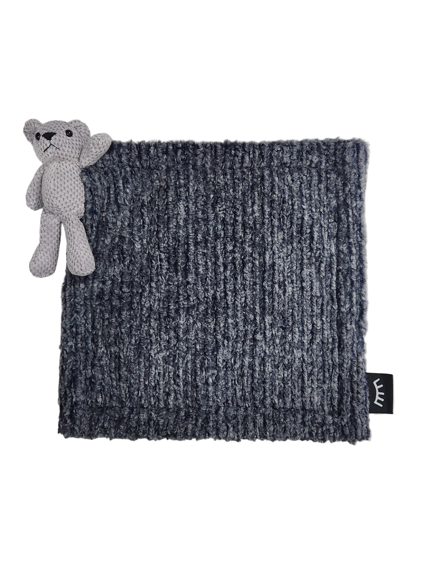 Weave Navy Bear Minky Lovey