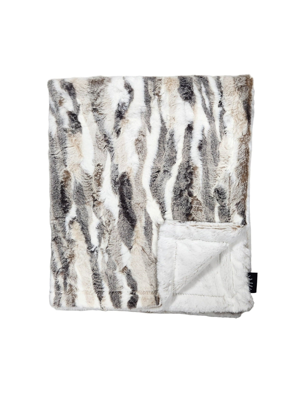 Himalayas Taupe Minky Blanket