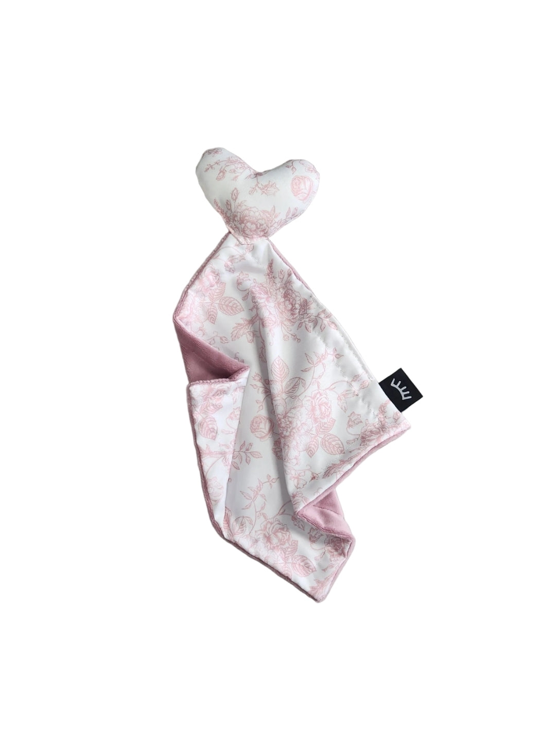 NEW Pink Toile Heart Cotton Lovey