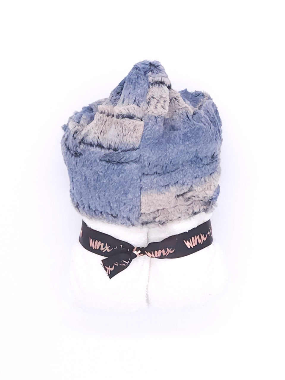 Ombre Navy White Hooded Towel