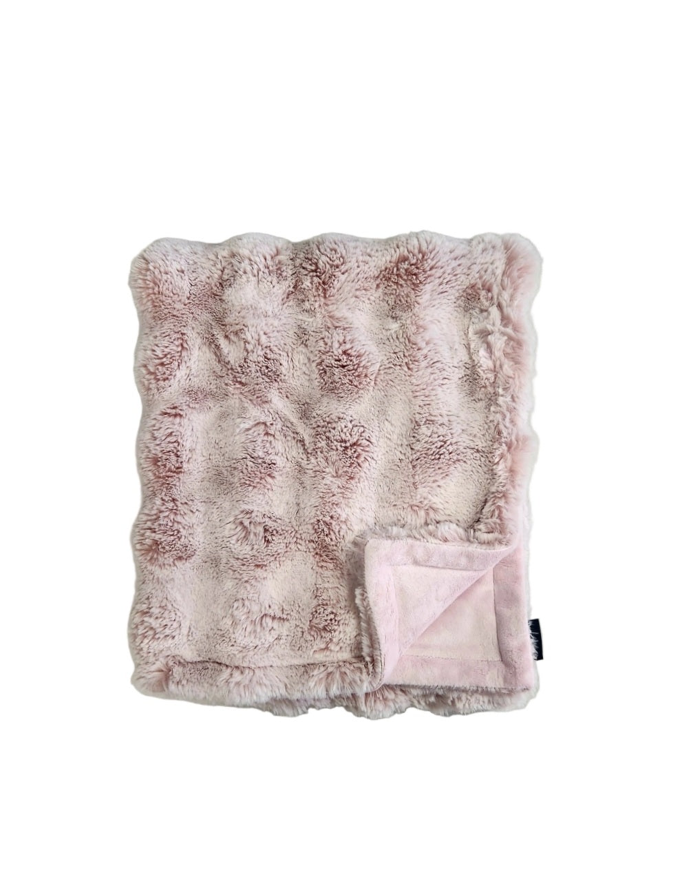 NEW Puff Mauve Minky Blanket