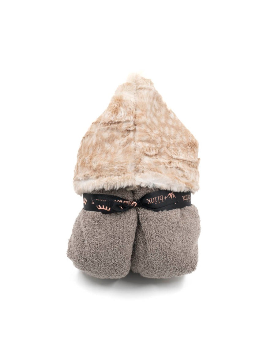 Cibirian Taupe Hooded Towel