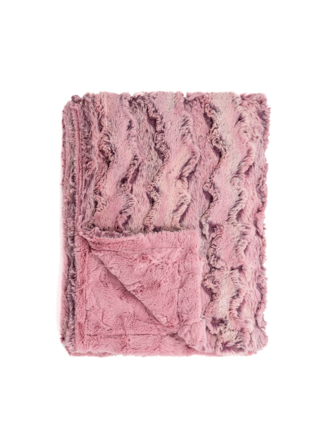 Wild Rabbit Mauve Minky Baby Blanket