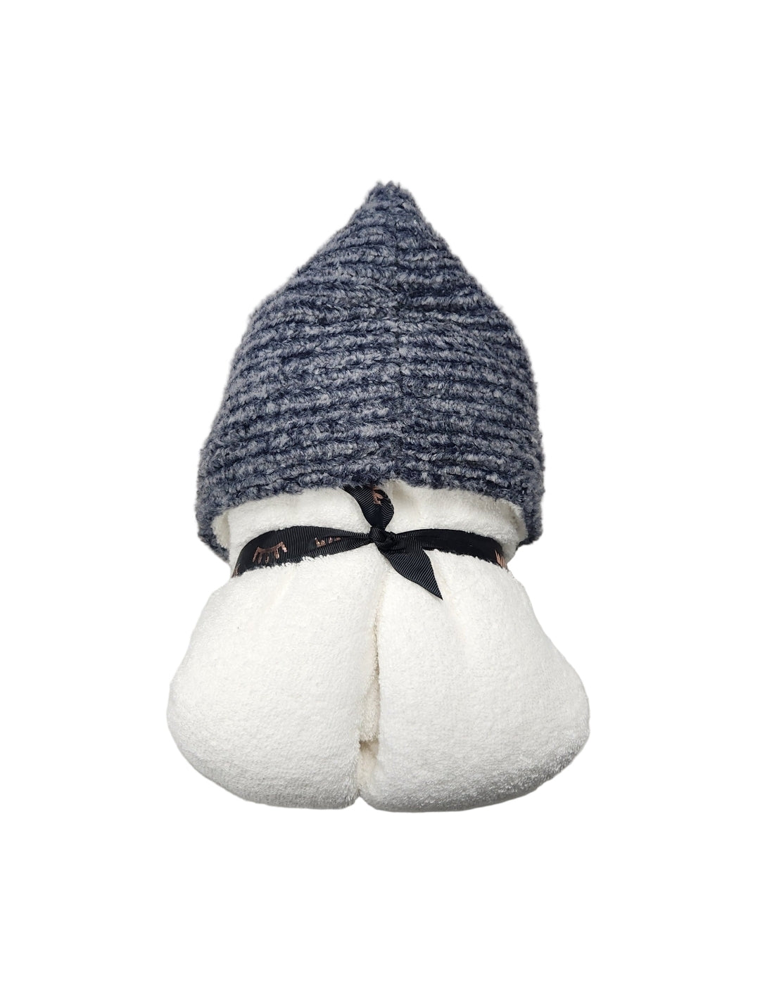 Weave Navy Hooded Towel