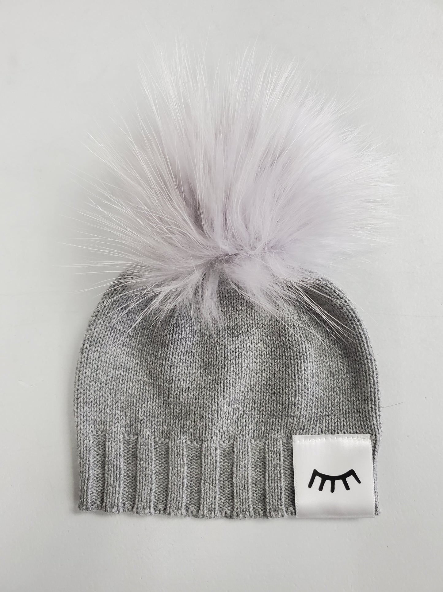 Cotton Knit Hat - 0-6 Months - Melange