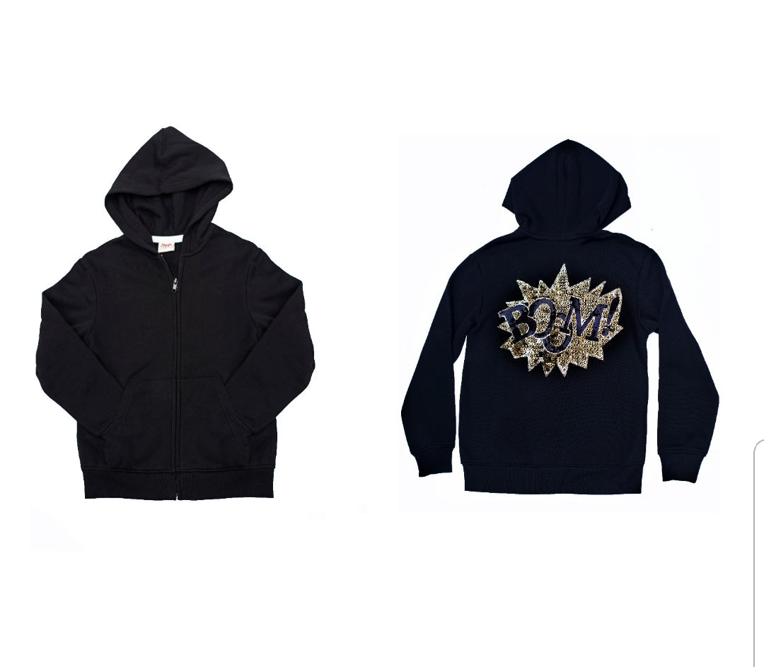 KIDS - Gold "BOOM" Hoodie Sweatshirt | RTW