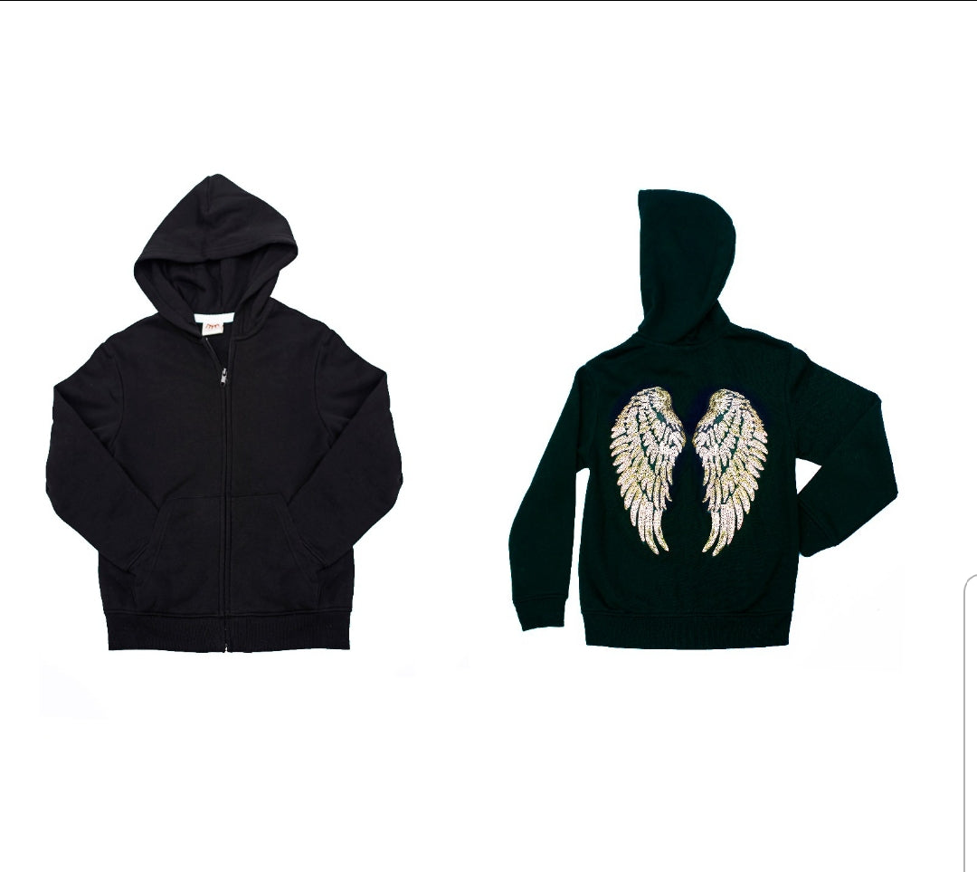 KIDS - Gold "WINGS" Hoodie Sweatshirt | RTW