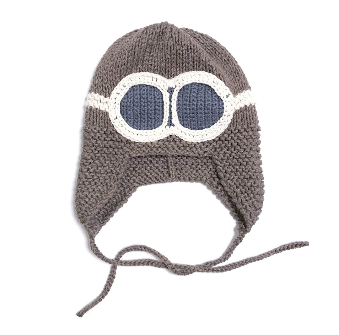 SAMPLE - Aviator Knit Hat 6-24 months (Final Sale)