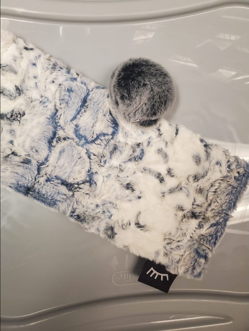 Owl navy MIni Minky Lovey