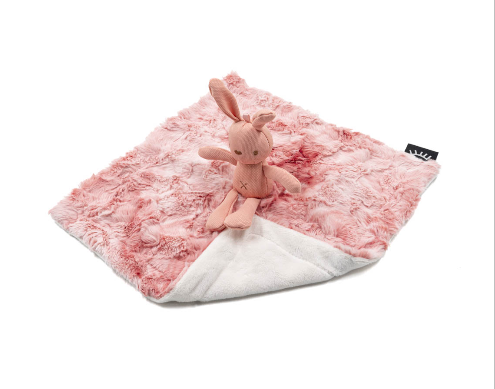 Coral Crush Bunny Minky Lovey