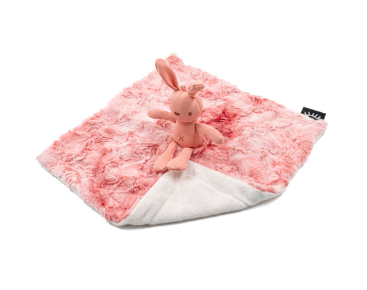 Coral Crush Bunny Minky Lovey