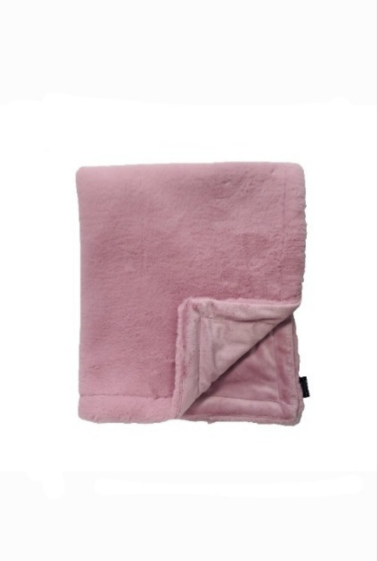 Fluffy Cuddle Rosewood Minky Blanket