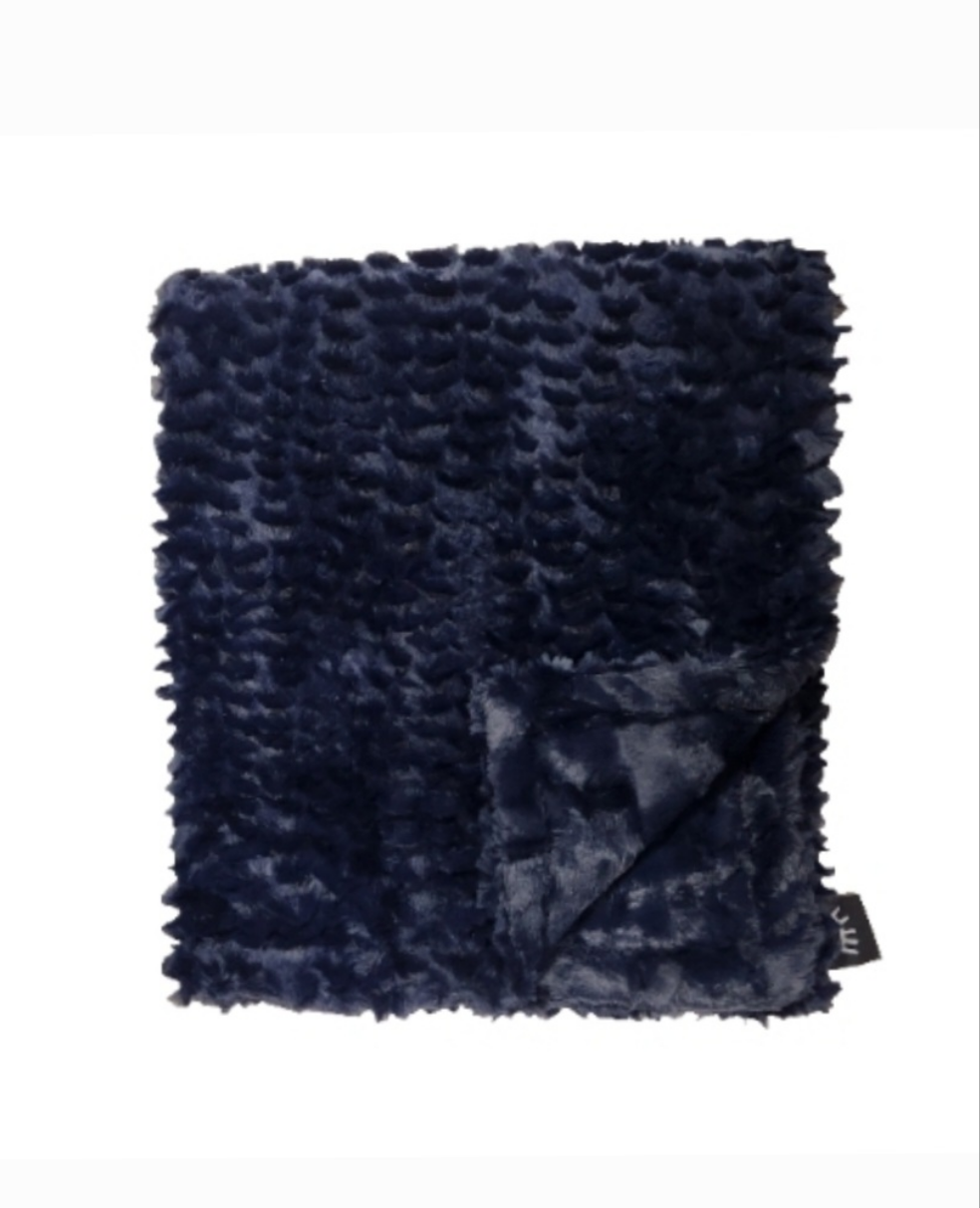 Tuscany Navy Minky Blanket