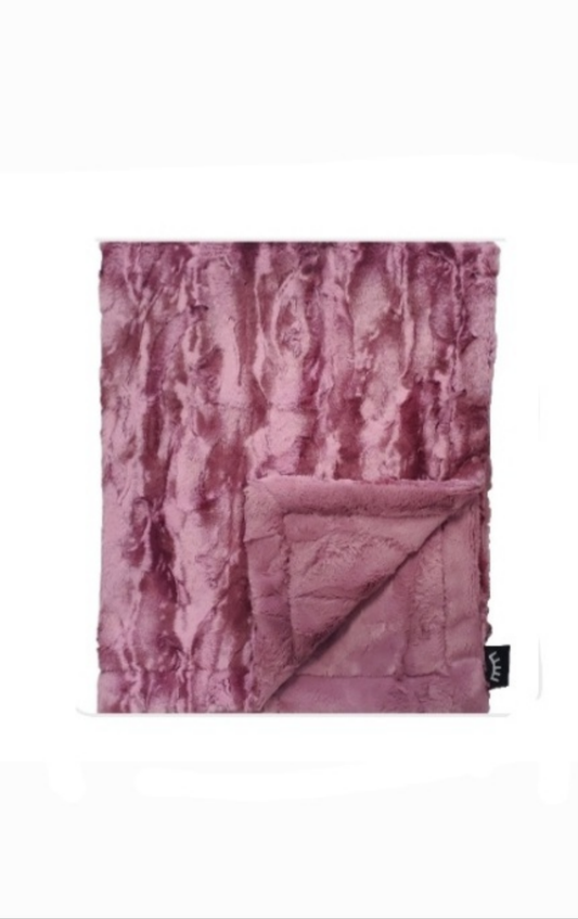 Marble Dusty Rose Minky Blanket