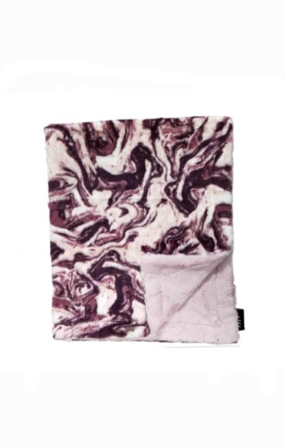 Marble Rosewine Minky Blanket