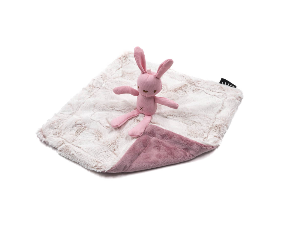 Cuddle Frost Mauve Bunny Minky Lovey