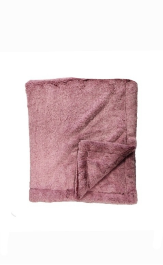 Dreamy Lux Woodrose Minky Blanket