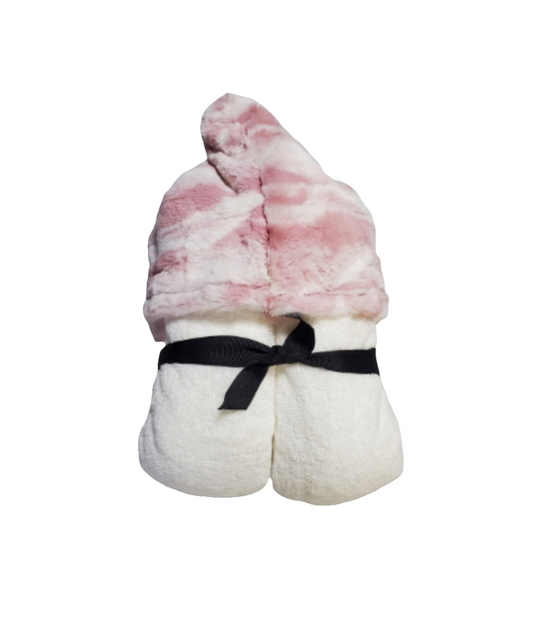 Marble Blush Hooded Towel