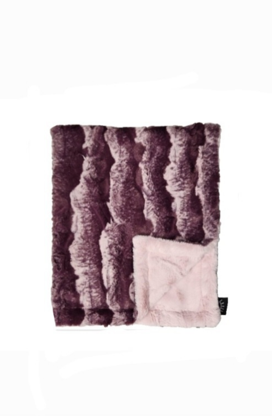 Summit Merlot Minky Blanket