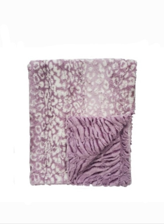 Cibirian Zebra Violet Minky Blanket